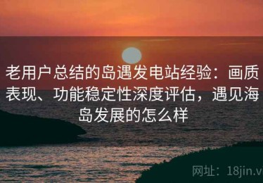 老用户总结的岛遇发电站经验：画质表现、功能稳定性深度评估，遇见海岛发展的怎么样