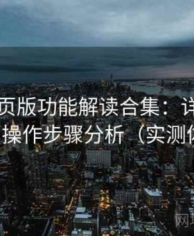电鸽网页版功能解读合集：详细功能拆解与操作步骤分析（实测体验版）