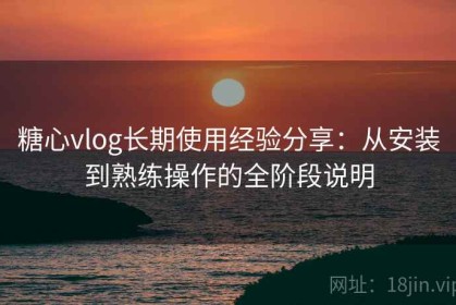 糖心vlog长期使用经验分享：从安装到熟练操作的全阶段说明