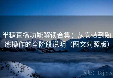半糖直播功能解读合集：从安装到熟练操作的全阶段说明（图文对照版）