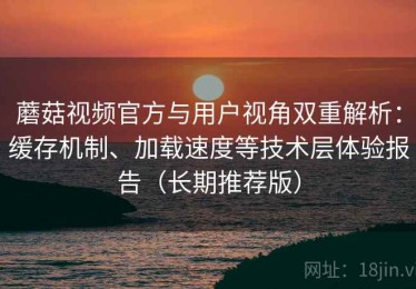 蘑菇视频官方与用户视角双重解析：缓存机制、加载速度等技术层体验报告（长期推荐版）