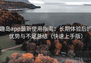 趣岛app最新使用指南：长期体验后的优势与不足总结（快速上手版）