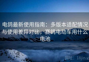 电鸽最新使用指南：多版本适配情况与使用差异对比，赛鸽电动车用什么电池
