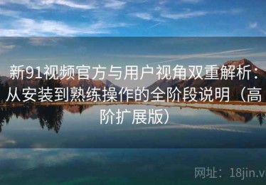 新91视频官方与用户视角双重解析：从安装到熟练操作的全阶段说明（高阶扩展版）