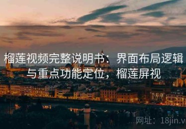 榴莲视频完整说明书：界面布局逻辑与重点功能定位，榴莲屏视