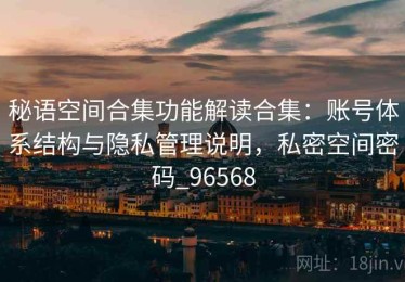 秘语空间合集功能解读合集：账号体系结构与隐私管理说明，私密空间密码_96568
