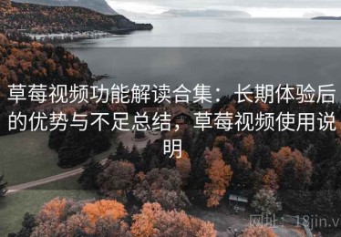 草莓视频功能解读合集：长期体验后的优势与不足总结，草莓视频使用说明