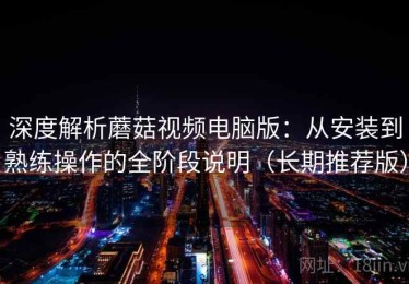 深度解析蘑菇视频电脑版：从安装到熟练操作的全阶段说明（长期推荐版）