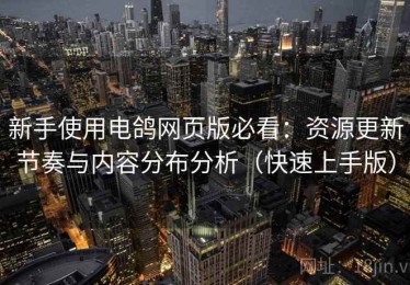 新手使用电鸽网页版必看：资源更新节奏与内容分布分析（快速上手版）