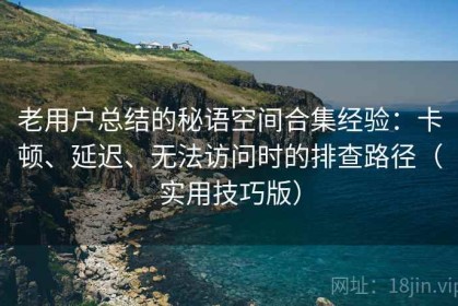 老用户总结的秘语空间合集经验：卡顿、延迟、无法访问时的排查路径（实用技巧版）