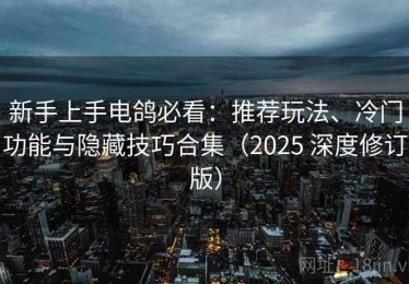 新手上手电鸽必看：推荐玩法、冷门功能与隐藏技巧合集（2025 深度修订版）