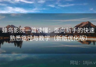 蜂鸟影院一篇读懂：面向新手的快速熟悉路径与教学（新版优化版）