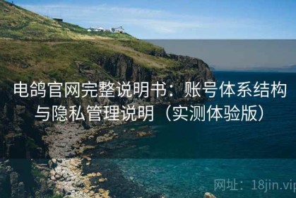 电鸽官网完整说明书：账号体系结构与隐私管理说明（实测体验版）