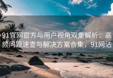 91官网官方与用户视角双重解析：高频问题速查与解决方案合集，91网沾