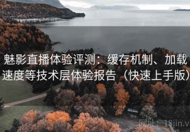 魅影直播体验评测：缓存机制、加载速度等技术层体验报告（快速上手版）