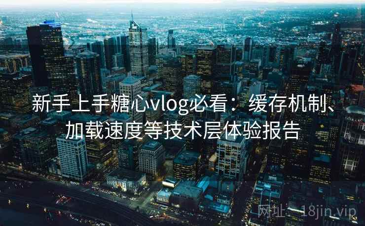 新手上手糖心vlog必看:缓存机制、加载速度等技术层体验报告 新手上手糖心vlog必看:缓存机制、加载速度等技术层体验报告