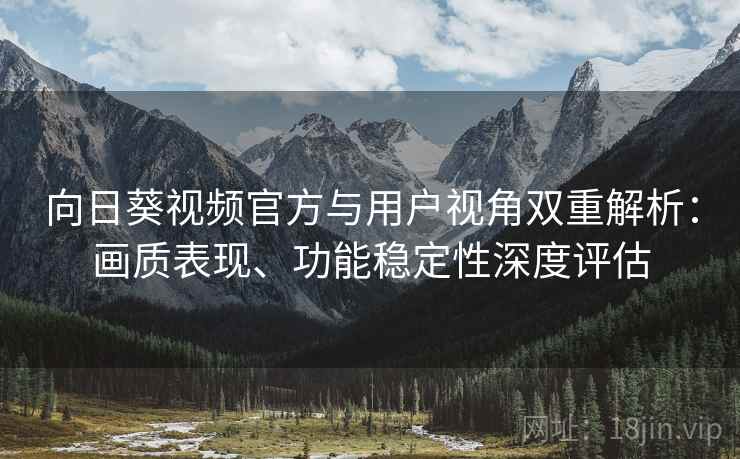 向日葵视频官方与用户视角双重解析:画质表现、功能稳定性深度评估 向日葵视频官方与用户视角双重解析:画质表现、功能稳定性深度评估
