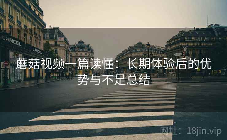 蘑菇视频一篇读懂：长期体验后的优势与不足总结