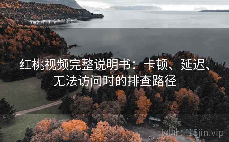 红桃视频完整说明书：卡顿、延迟、无法访问时的排查路径