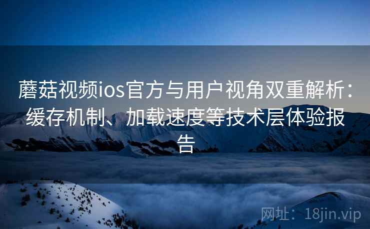蘑菇视频ios官方与用户视角双重解析:缓存机制、加载速度等技术层体验报告 蘑菇视频ios官方与用户视角双重解析:缓存机制、加载速度等技术层体验报告